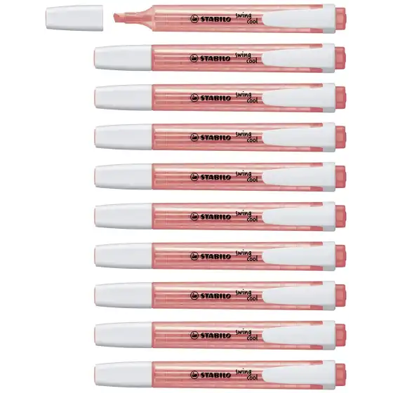 Stabilo  275/40 -  Evidenziatore STABILO swing cool - Rosso -  Conf. 10 pz Stabilo - 3