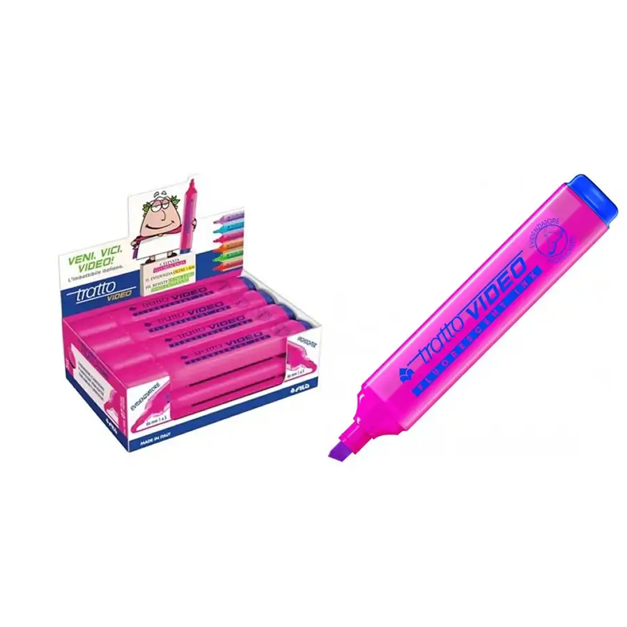 Fila 830207 - Evidenziatore Tratto Video - Rosa - Conf- 12 pz Fila - 3