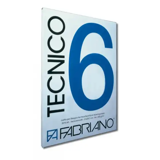 Album Disegno Tecnico F6 20 Fogli Lisci 500x700mm Liscio 240g/Mq Fabriano - 1