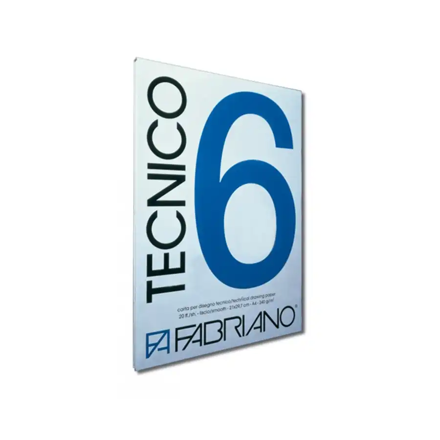 Album Disegno Tecnico F6 20 Fogli Lisci 500x700mm Liscio 240g/Mq Fabriano - 1