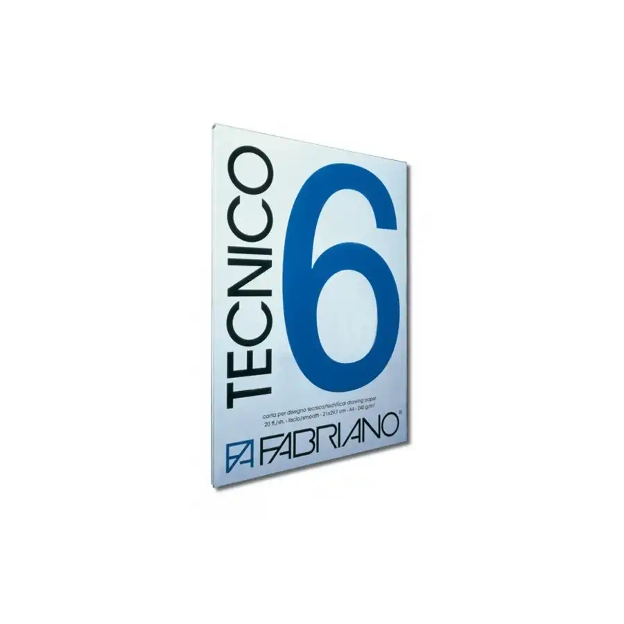 Album Disegno Tecnico F6 A4 20 Fogli Ruvidi 210x297mm 220g/Mq