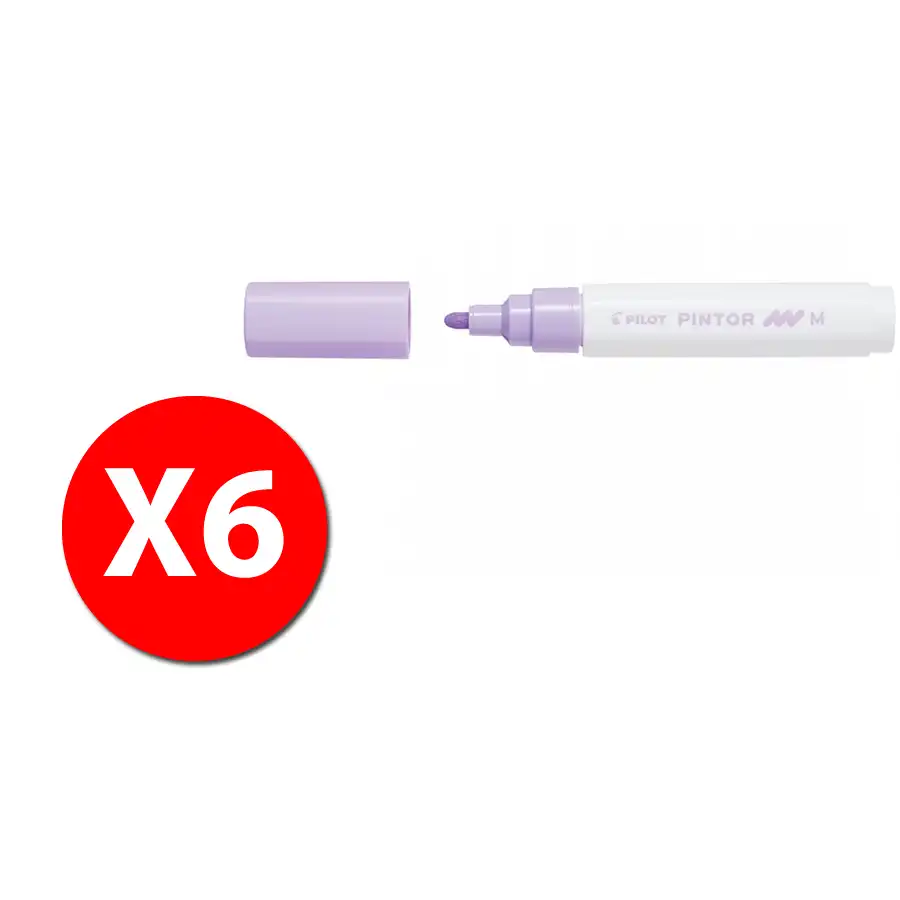 Pilot 002373 - Pilot Pintor - Marcatore - Pastello Viola - Punta Media - Conf. 6 pz Pilot - 10