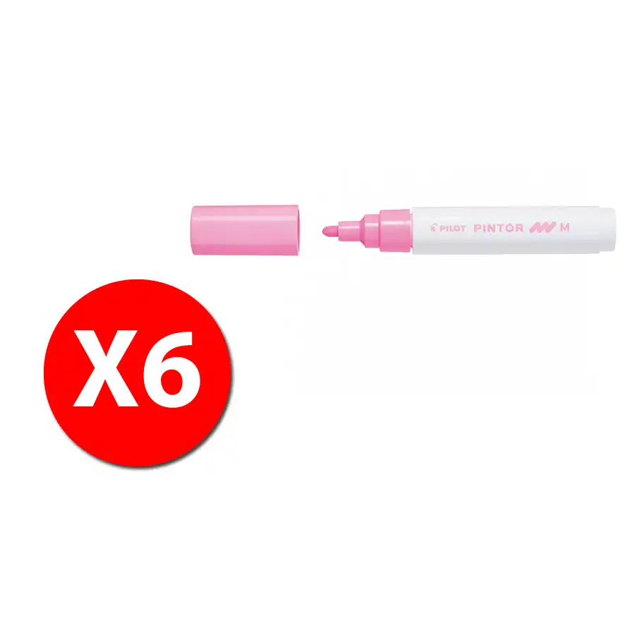 Pilot 002392 - Pilot Pintor - Marcatore - Rosa - Punta Media - Conf. 6 pz Pilot - 9