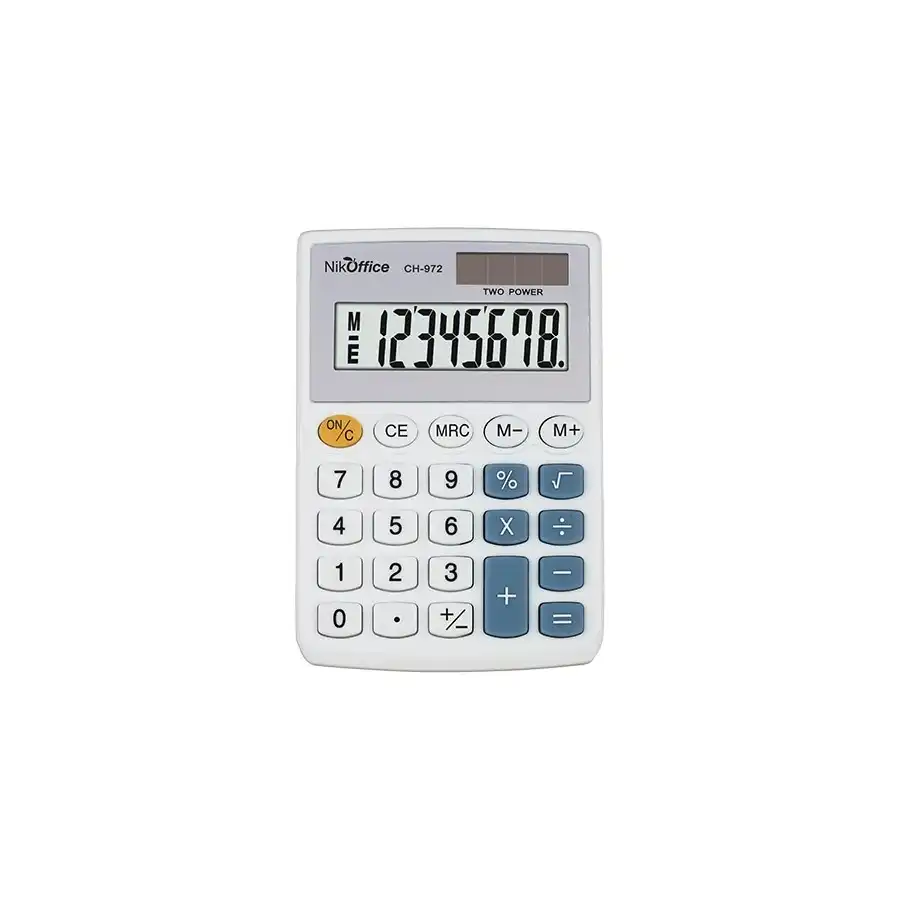 Calcolatrice 8 Digits CH-972 NikOffice - 1