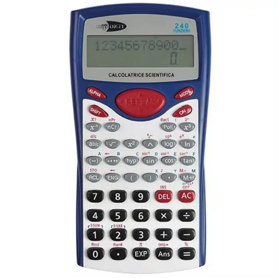 Calcolatrice scientfica Display LCD 10+2 Cifre Niji - 1