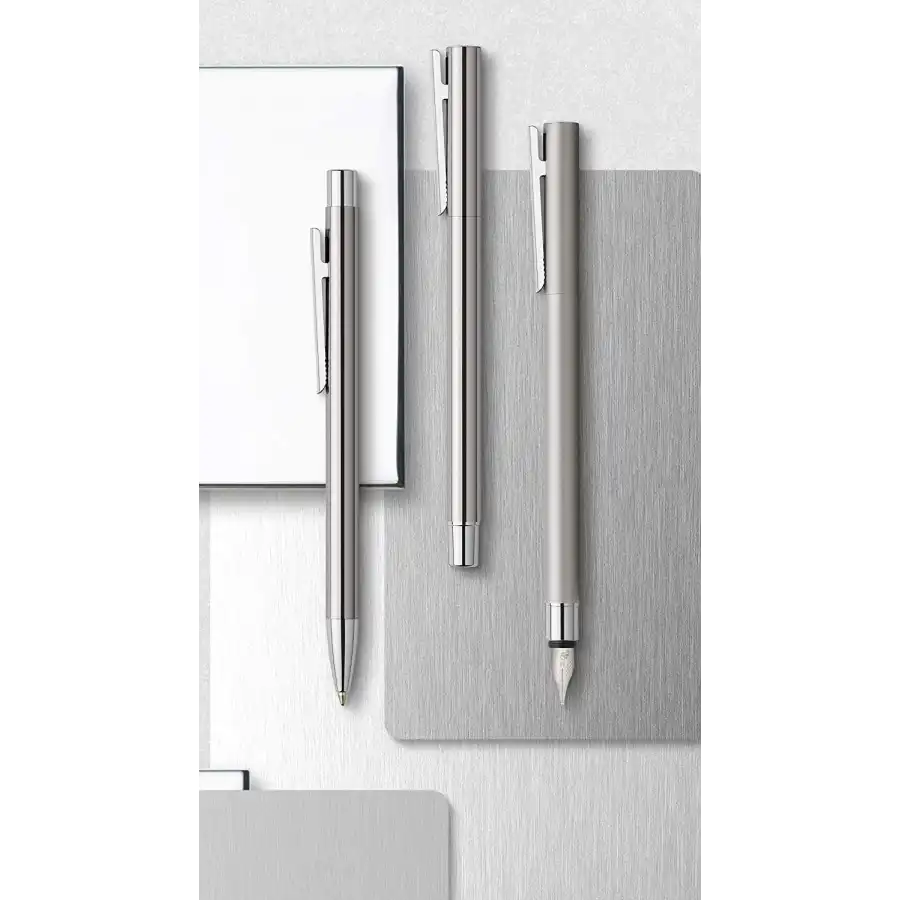 Faber Castell 342100  - Penna stilografica Neo Slim acciaio, satinato, media Faber Castell - 2