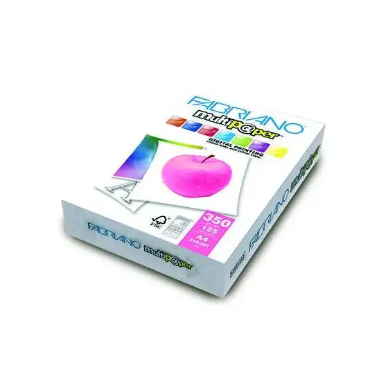 Fabriano Risma Carta per stampa inkjet/laser Formato A4 210x297mm 350g/Mq 1 Risma da 125 Fogli Originale - 1