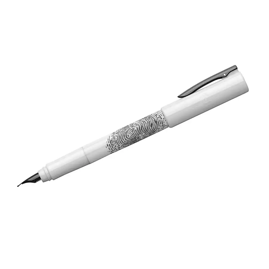 Faber Castell 149340 - Penna Stilografica WRITink \"Print\", Pennino M -  Bianco Faber Castell - 1