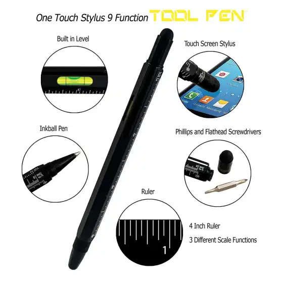 Monteverde 35220 Penna Roller Inkball Tool Pen - 9 funzioni - Nero Monteverde - 2