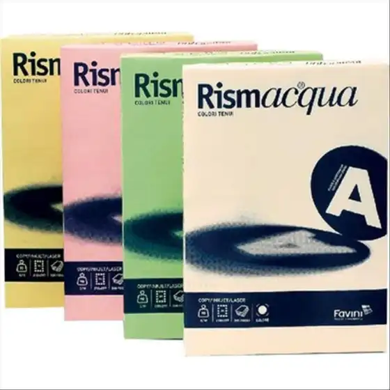 Cartotecnica Favini Carta Colore Rismacqua A3 297x420mm 200g/mq Avorio 125 Fogli Originale - 1
