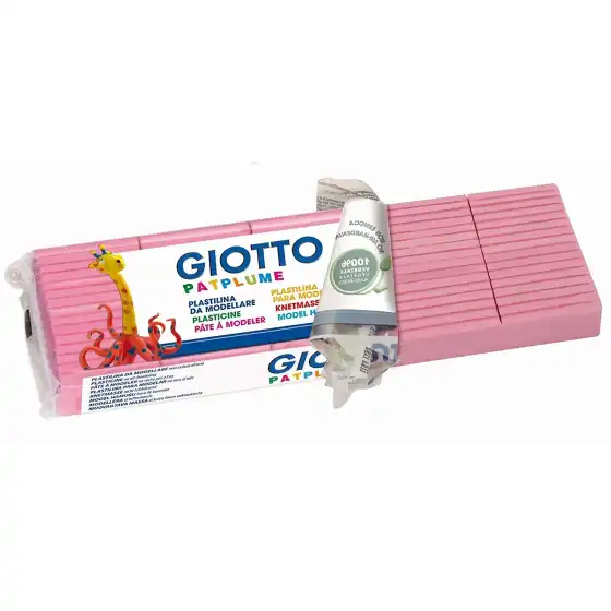 Giotto 510109 Patplume Panetto plastilina 350gr - Rosa - 2 pz Originale - 3
