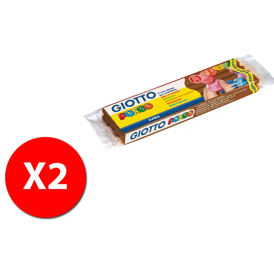 Giotto 514416 Pongo 450gr - Marrone - 2 pz Originale - 1