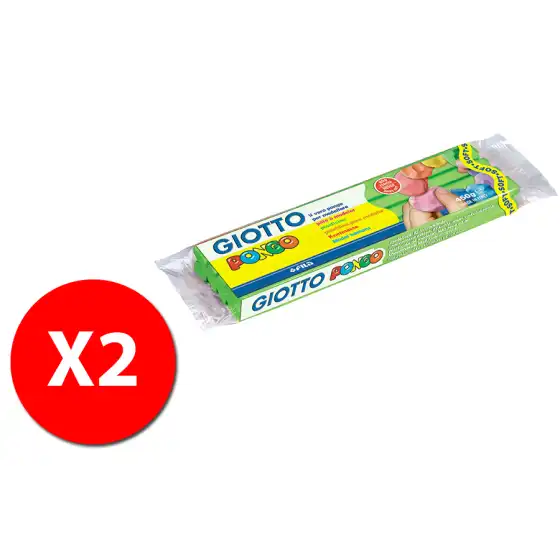 Giotto 514408 Pongo 450gr - Verde Chiaro - 2 pz Originale - 2
