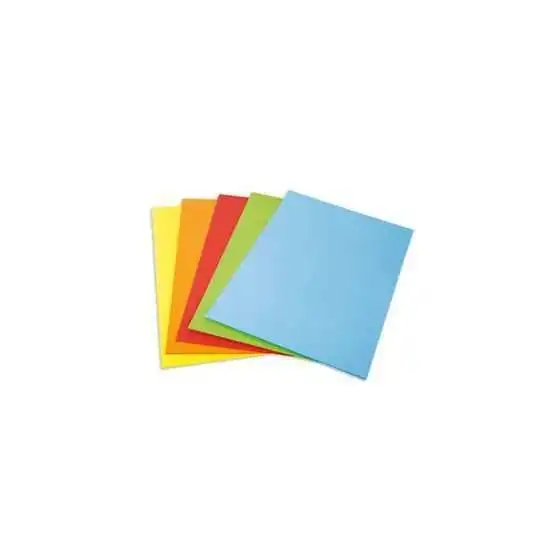 Risma 100 fogli colori Pastello A4 210x297mm 200g/mq Giallo  NikOffice - 1