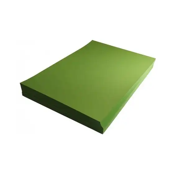 Risma 100 fogli colori Forti A4 210x297mm 200g/mq Verde NikOffice - 1