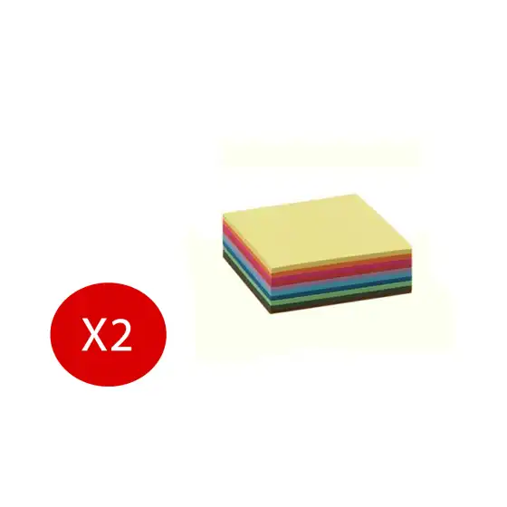 NikOffice Risma Carta Premium 100 fogli colori Forti A4 210x297mm 80g/mq Colori Assortiti  2 Risme Originale - 1