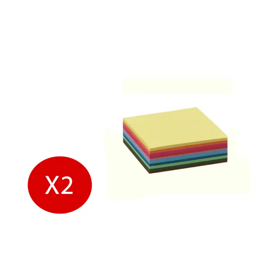 NikOffice Risma Carta Premium 100 fogli colori Forti A4 210x297mm 80g/mq Colori Assortiti  2 Risme Originale - 1