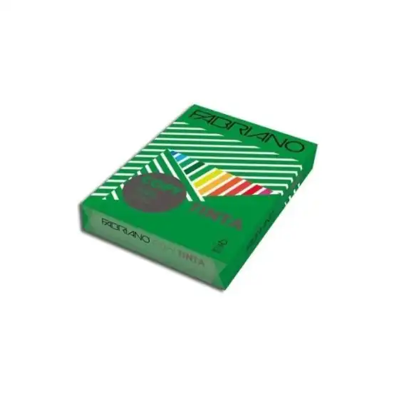Risma Carta Copytinta 500 fogli colorati A4 210x297mm 80g/mq Verde Fabriano - 1