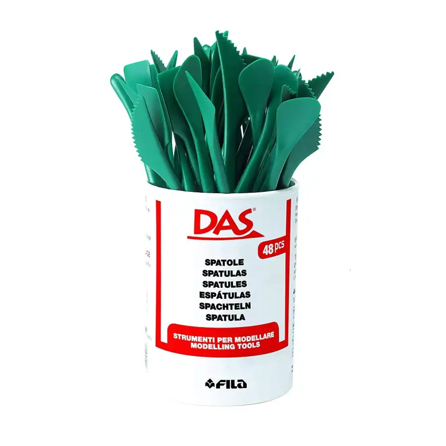 DAS 385800 Barattolo Spatole per modellare - 48 pz Fila - 1