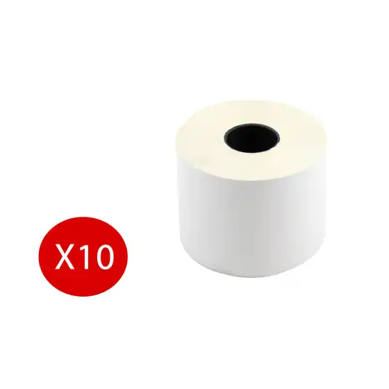 Rotoli Carta Termici per P.O.S. Cassa Omologati 57mm x 25 m 12mm 10 Pezzi Sa.Ba.Cart - 1