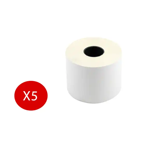 Rotoli Carta Termici per P.O.S. Cassa Omologati 80mm x 80 m x 12mm 5 Pezzi Sa.Ba.Cart - 1