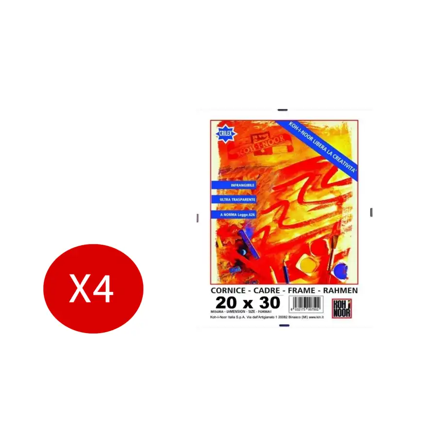 Koh I Noor Cornice da parete Frame a vista in Crilex 200x300mm 4 Pezzi Originale - 1