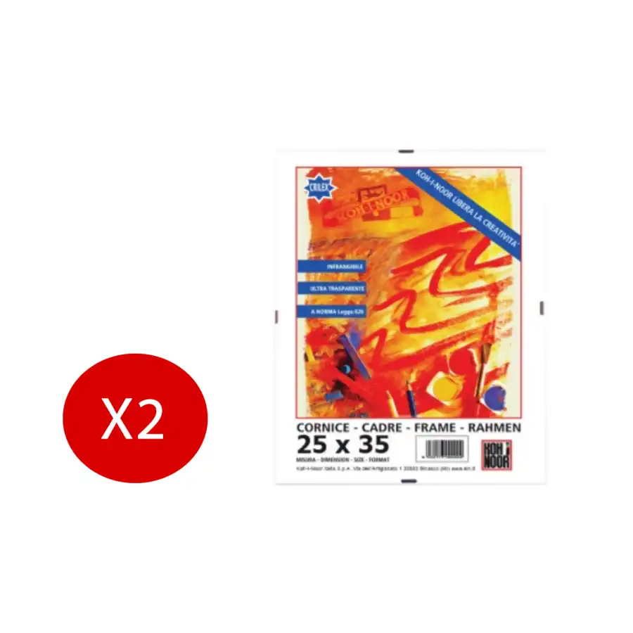 Koh I Noor Cornice da parete Frame a vista in Crilex 250x350mm 2 Pezzi Originale - 1