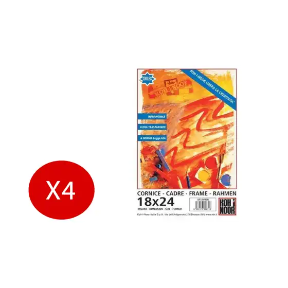 Koh I Noor Cornice da parete Frame a vista in Crilex 180x240mm 4 Pezzi Originale - 1