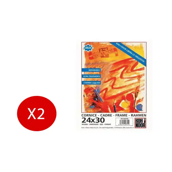 Koh I Noor Cornice da parete Frame a vista in Crilex 240x300mm 2 Pezzi Originale - 1