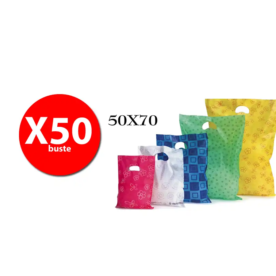 SAUL SADOCH SPA - Sacchetti Fantasie assortite  - 50X70 - conf. 50 buste Saul Sadoch - 1