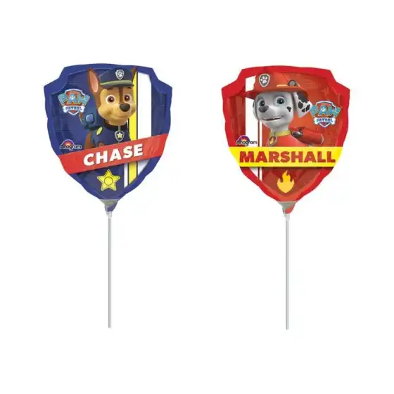 Siad Palloncini mini shape paw patrol chase marshall 2 confezioni da 1 palloncino Personaggi Assortiti Originale - 1