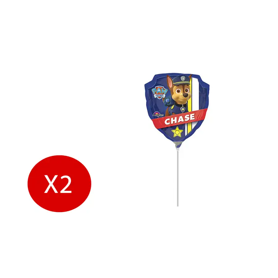 Siad Palloncini mini shape paw patrol chase marshall 2 confezioni da 1 palloncino Personaggi Assortiti Originale - 2