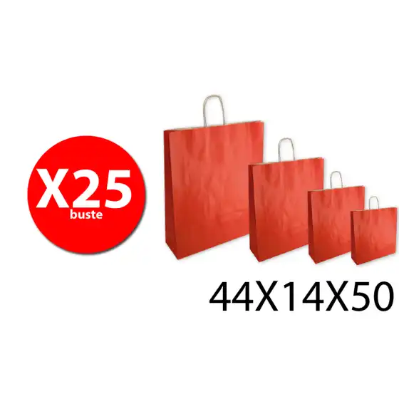 Florio Carta 70319 - Buste Sealing rosso - 44X14X50 - Conf. 25 buste Florio - 1