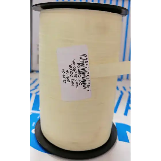 Bobina Nastro decorazione regalo dekoraphia mat color 10mm X 250m Osso Inab - 1