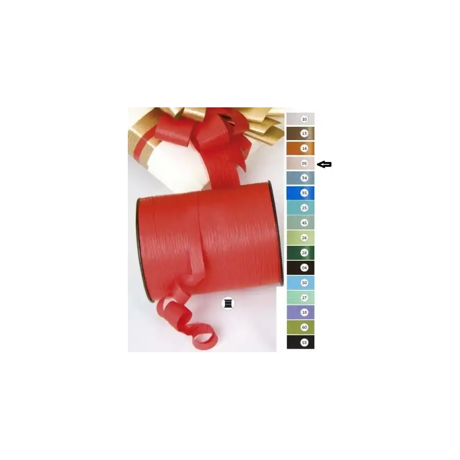 Bobina Nastro decorazione regalo dekoraphia mat color 10mm X 250m Salmone Inab - 1