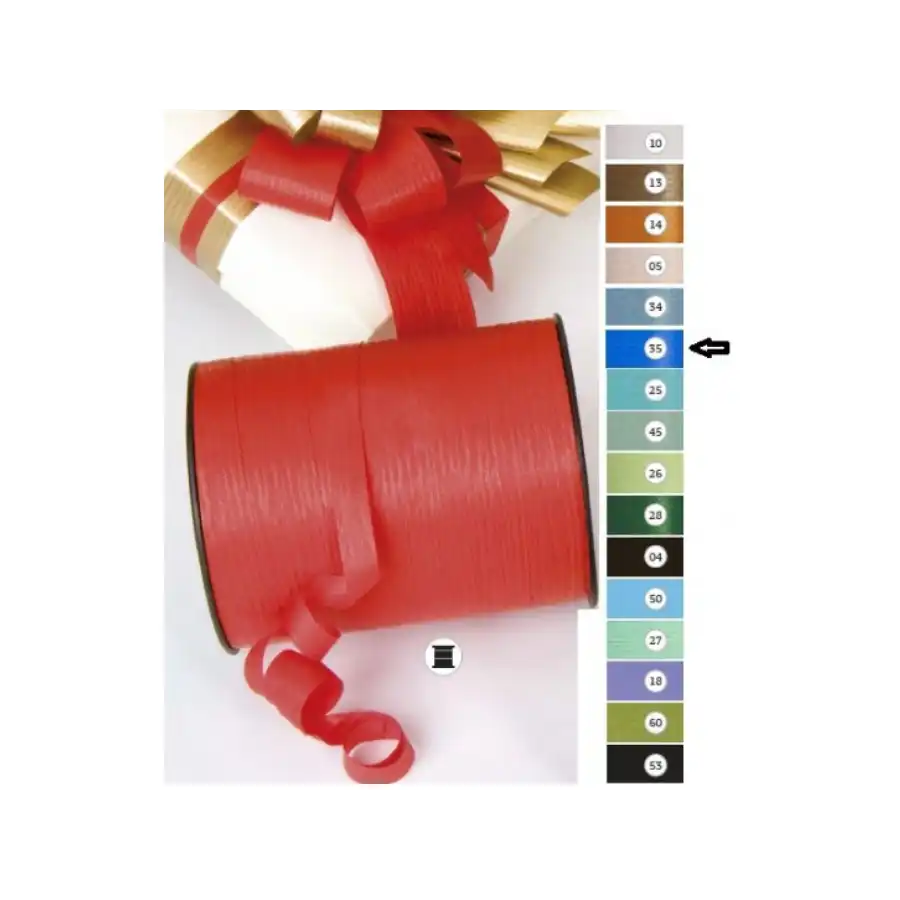 Bobina Nastro decorazione regalo dekoraphia mat color 10mm X 250m Blu Inab - 1