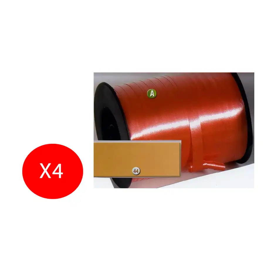 Inab Bobina Nastro decorazione regalo Diamant 10mm X 250m Ecrù 4 Pezzi Originale - 1