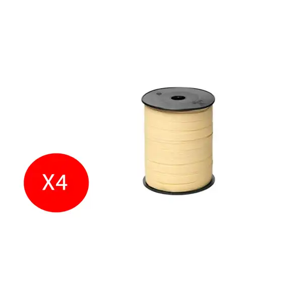 Inab Bobina Nastro decorazione regalo Diamant 10mm X 250m Osso 4 Pezzi Originale - 1