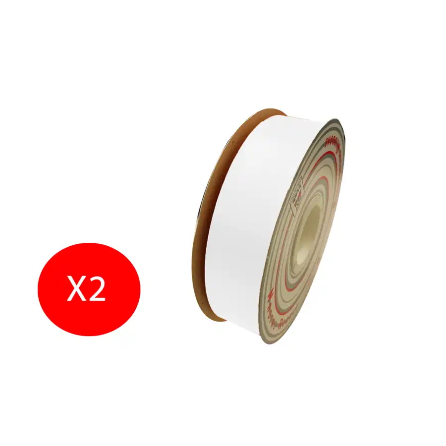 Inab Bobina Nastro decorazione regalo Flock Diamant 31mm X 100m Bianco 2 Pezzi Originale - 1