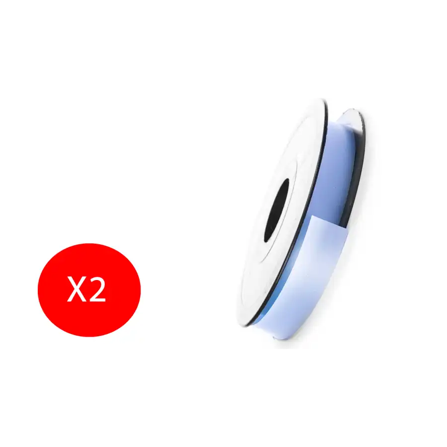 Inab Bobina Nastro decorazione regalo Flock Diamant 31mm X 100m Celeste 2 Pezzi Originale - 1