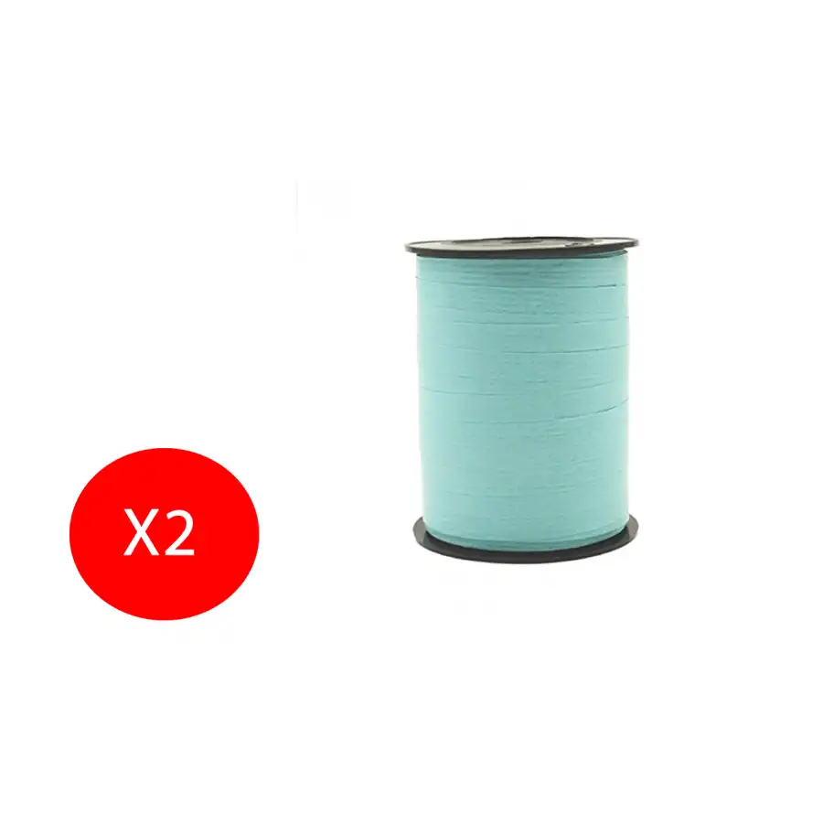 Inab Bobina Nastro decorazione regalo Flock Diamant 10mm X 250m Tiffany 2 Pezzi Originale - 1