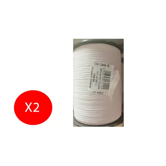 Inab Bobina Nastro decorazione regalo Flock Diamant 10mm X 250m Cipria 2 Pezzi Originale - 1