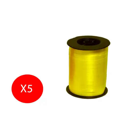 Inab Bobina Nastro decorazione regalo Flock Diamant 10mm X 250m Oro Pacco da 5 bobine Originale - 1