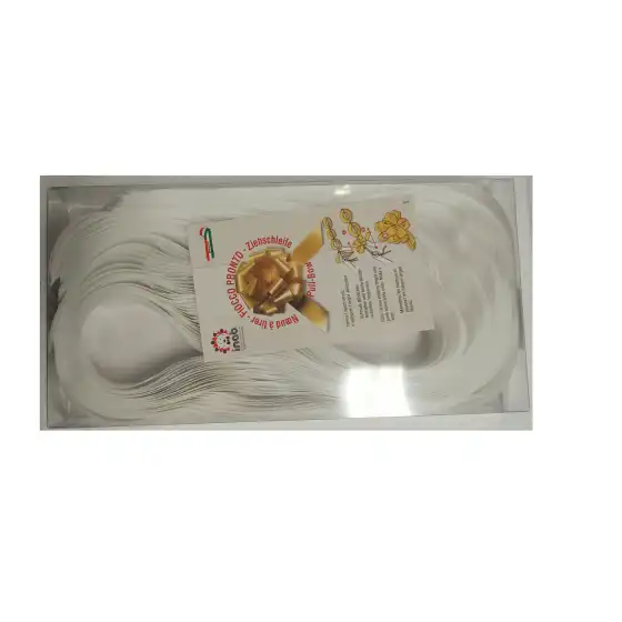 Nastro Velox Diamant fascia decorazione regalo 50mm Bianco 30 Pezzi Inab - 1