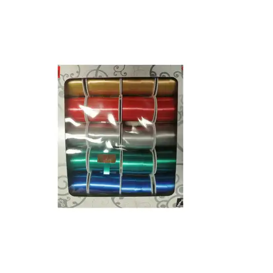 Nastro Arricciabile Colori Assortiti 20 Pezzi Mignon Diamant decorazione regalo color 10mm X 10m  Inab - 1