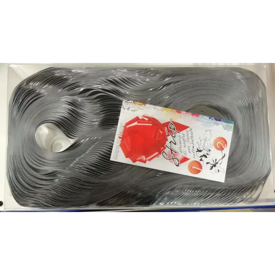 Nastro Argento Metallizzato Arricciabile Velox Lux Met decorazione regalo color 50mm  30 Pezzi Inab - 1