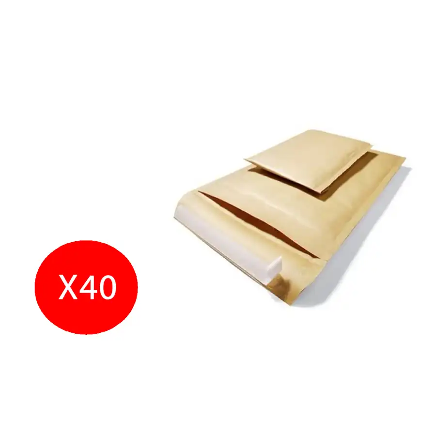 Blasetti Sacchetti Buste Sacboll A per spedizione Avana 13x22cm/11x16cm 40 Pezzi Originale - 1