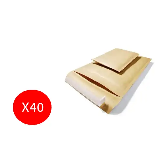 Blasetti Sacchetti Buste Sacboll B per spedizione Avana 14x27cm/12x21cm 40 Pezzi Originale - 1