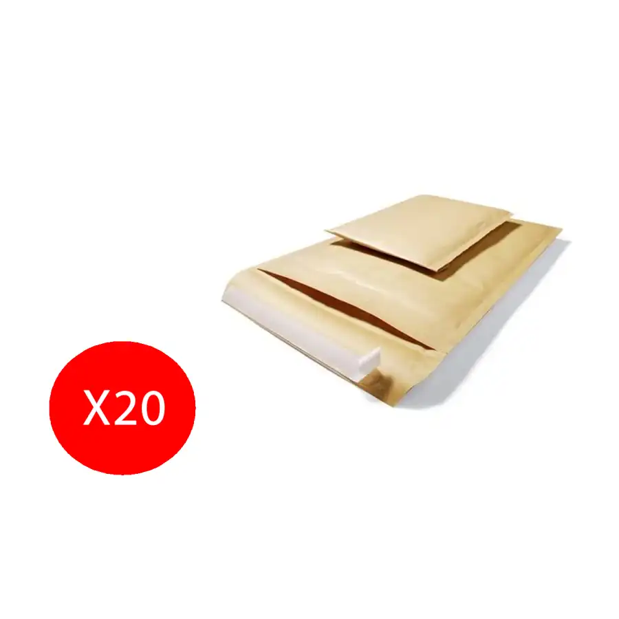 Blasetti Sacchetti Buste Sacboll D per spedizione Avana 20x32cm/18x26cm 20 Pezzi Originale - 1