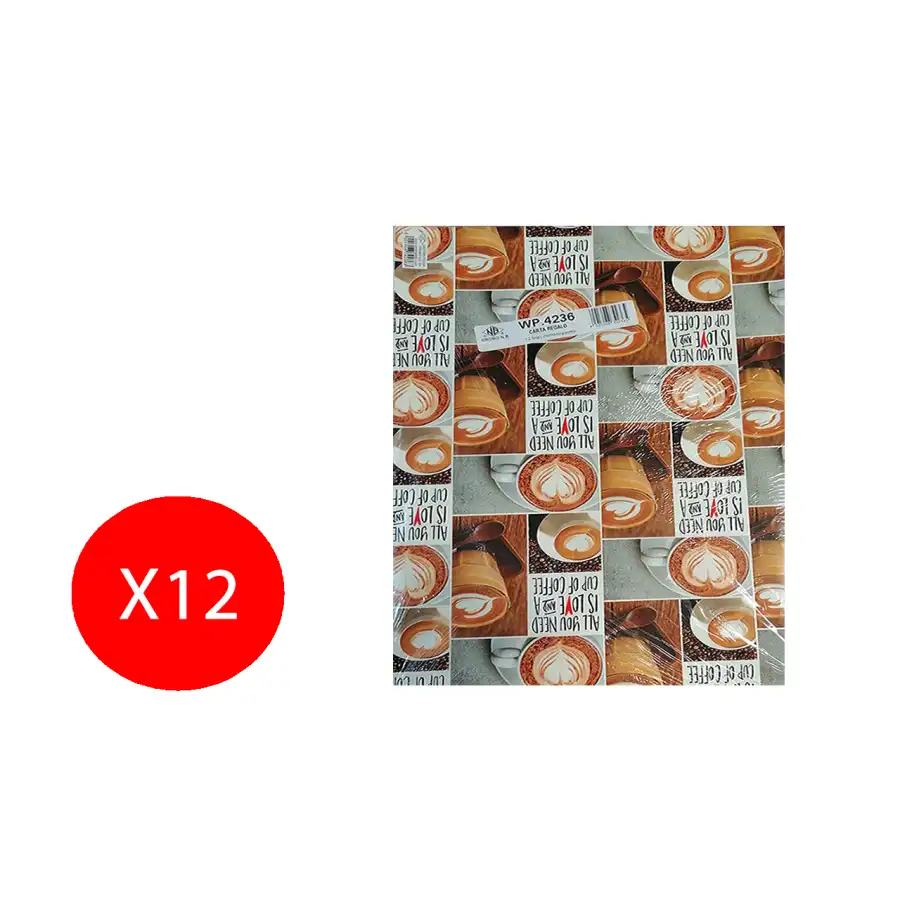 Carta Regalo Festa Regalo Tema Dolci 70x100cm 12 Fogli WP 4236 Cromo - 1